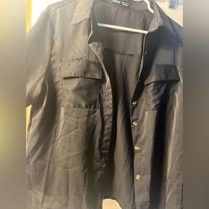 Black Shein button down shirt